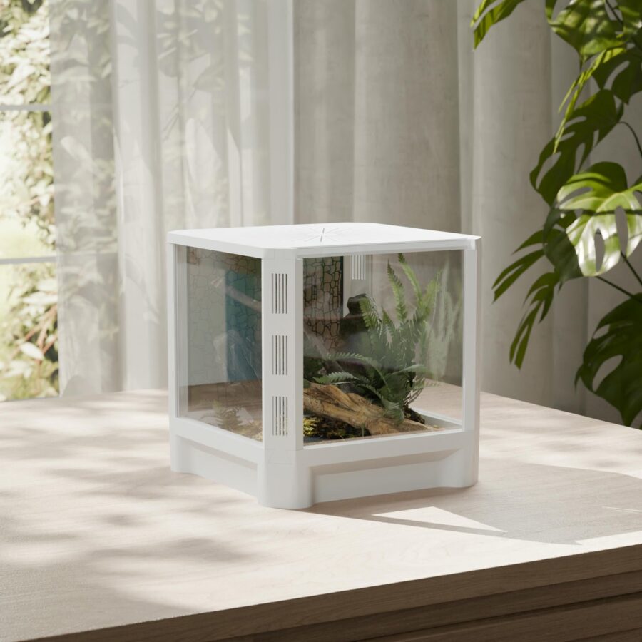 Terrarium Terradise 15x15x15cm - Białe. Nowoczesne, designerskie Terrarium.